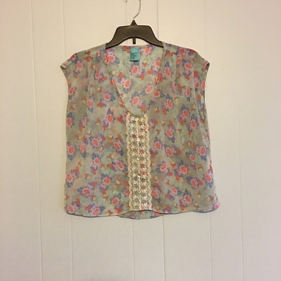 Happening in the Present floral blouse - Picture 1 of 6